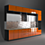 Modern Acrylic Kitchen Unit 3D model small image 3