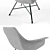 Modern Concrete Armchair: Lyon Beton Hauteville 3D model small image 2