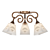 Freya Silvana Ceiling Light 3D model small image 1