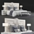 Luxury Fendi Maxi Bed - 2200mm x 2420mm x 1700mm 3D model small image 1