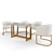 Elegant Modrest Keaton Dining Set 3D model small image 1