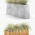 Twista Contemporary Planter: Innovative Design for Modern Outdoor Spaces 3D model small image 2