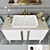 Tribeca 06: Sleek Bathroom Vanity Set 3D model small image 2