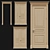 Elegant Wooden Interior Doors 3D model small image 1