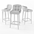  Stylish Bar Chairs with Various Backrests | 800mm Seat Height 3D model small image 2