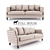 Thompson Sandstone Sofa 3D model small image 1