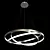 Modern LED Ring Chandelier 3D model small image 2