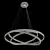 Modern LED Ring Chandelier 3D model small image 3