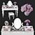 Provence Style Dressing Table Set 3D model small image 1