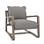 Rustic Lodge Armchair: Antonia 3D model small image 1