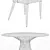 Elegant Melrose Dining Set 3D model small image 3