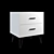 Florida Bedside Table: Compact and Stylish 3D model small image 1