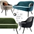 Elegant Walter Knoll Armchair & Sofa 3D model small image 1