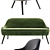 Elegant Walter Knoll Armchair & Sofa 3D model small image 2