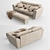 Arden Lion Sofa 3D model small image 2