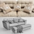 Arden Lion Sofa 3D model small image 3