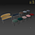 Modern Stay Bench: Stylish and Functional 3D model small image 3