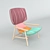 Sleek & Stylish Patricia Urquiola Lounge 3D model small image 1
