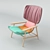 Sleek & Stylish Patricia Urquiola Lounge 3D model small image 3