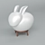 Charming Ceramic Bunny for Kids 3D model small image 1