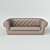 Elegant Chester Sofa 3D model small image 2