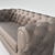 Elegant Chester Sofa 3D model small image 3