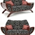 Elegant Hatil Sofa: 2 Seater & 1 Seater 3D model small image 2