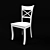 Elegant Vintner Dove Wood Chair 3D model small image 3