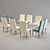 Verona Dining Set: Table + Chair 3D model small image 3