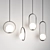 Elegant Hoop Pendant Lamp 3D model small image 2