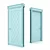 Elegant Neo Classic Door 3D model small image 1