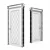 Elegant Neo Classic Door 3D model small image 3