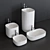 Modern ceramic washbasin collection | Moon 3D model small image 1