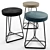 Sleek Small Chair Stool 3D model small image 1