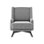 Modern Milan Armchair: Stylish and Comfortable 3D model small image 2