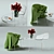 Floral Coffee Table: Elegant and Versatile 3D model small image 1