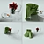 Floral Coffee Table: Elegant and Versatile 3D model small image 2