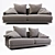 Ditre Italia Althon Sofa Pillows 3D model small image 1