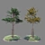 Youthful Tree Duo 3D model small image 1