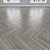 Gray Oak Parquet: Christmas Tree, Linear, Chevron 3D model small image 2