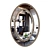 Elegant Lara Oval Mirror 3D model small image 2