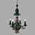 Tropical Oasis Chandelier 3D model small image 1