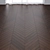 Ebony Oak Parquet: Deck, Chevron, Tree 3D model small image 1