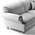 Luxurious Lucas 3-Seater Sofa 3D model small image 3