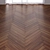 Brown Teak Wood Parquet - 3 Types 3D model small image 2