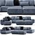 Monsieur Modular Sofa: A Seamless Blend of Style and Function 3D model small image 1