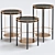 Elegant Marble Side Tables 3D model small image 1