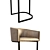 Elegant Noble Bar Chair 3D model small image 2