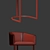 Elegant Noble Bar Chair 3D model small image 3