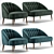 Margot Collection: Stylish Sofa & Armchair 3D model small image 1